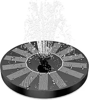 Outdoor Water Feature 1.5W Solar Fountain Pump, with 6 Nozzles Solar Bird Bath Fountain, Water Pump Floating Fountains Fountain Supplies(1.5W)