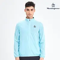 在飛比找momo購物網優惠-【Munsingwear】企鵝牌 男款淺綠色立領側剪接輕薄防