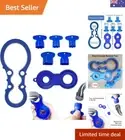 Aerator Key, 7 Pcs Faucet Aerator Removal Tool Faucet Wrench with Aerator She...