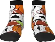 [JBYJBX] Sports Ball Print Adult Socks Womens Mens Workout Thermal Cozy All-Season Gift Holiday Articles Use