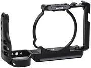 Camera Cage A7C II A7CR Aluminum Cage for Sony A7C2 A7CR Camera (Black)