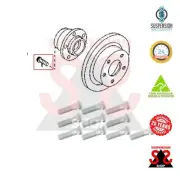 Wheel Stud X10 Suit HYUNDAI Kona 1.6 T-GDi 4WD KONA (OS, OSE, OSI) (for: Hyundai)