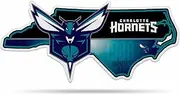 [Rico Industries] NBA Charlotte Hornets State Shape Shape Cut Pennant - Home and Living Room Décor - Soft Felt EZ to Hang