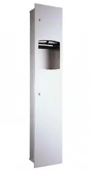 New Bradley Contemporary 22477 Combo Unit Towel Dispenser and Waste Bin 45L -