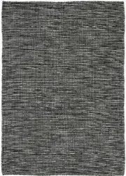 Scandi Black & White Reversible Wool Rug