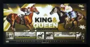 King & Queen Phar Lap & Black Caviar Sportsprint/Framed