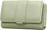 [GOIACII] Women's Purse Medium Large Capacity PU Leather Purse Women's Many Compartments Women with 9 Card Slots and Zip Coin Pocket Wallet