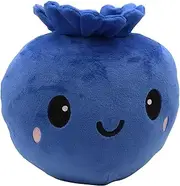Lulezon Kawaii Blueberry Plush Stuffed Toy Soft Fruit Plushie Pillow (Medium)