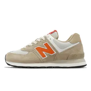 New Balance 休閒鞋 574 男女鞋 卡其 橘 麂皮 復古 親子鞋 運動鞋 NB 紐巴倫 U574HBO-D