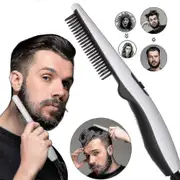 Electric Beard Straightening Comb for Men Quick Hair Styler EU Plug