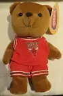 Vintage Chicago Bulls 8" Bear Bean Bag Plush NBA 1997 Basketball Teddy