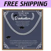 Silver/Black/Gold Chunky Cuban Link Chain - Perfect Graduation Necklace for Men