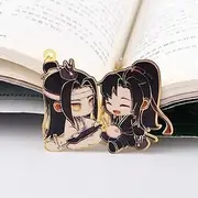Chinese Mo Dao Zu Shi Bookmark， Grandmaster of Demonic Cultivation Wei Wuxian LAN Wangji Metal hollowing Bookmark