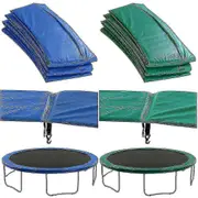 Premium Trampoline Replacement Safety Pad (spring Cover) | Green Or Blue Padding 6 feet