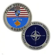 CAMP BONDSTEEL KOSOVO NATO OTANKFOR 1.75" CHALLENGE COIN