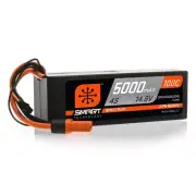 Spektrum 14.8V 5000mAh 4S 100C Smart LiPo Battery IC5 - SPMX50004S100H5
