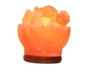 Himalayan Salt Lamp Bowl with Natural Crystal Chunks, with Dimmer Cord &
