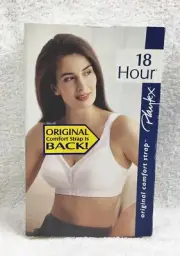 Playtex Original Comfort Strap 18 Hour Bra 42 DD Soft Cup White 4693