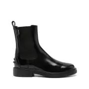 [Tod's] Tod's Logo-tag Boots 38 IT BLACK