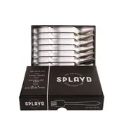 6pc Splayd Black Label All-in-One 14.5cm SS Satin Knife/Spork Utensil Set Silver