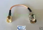 1x BNC Female to RP-SMA Male RF pigtail Cable RG316/RG174 4-20in USA Assmbld