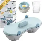 Egg Poacher Cooker, Microwave Safe, BPA-Free, Poached Egg Steamer, Blue