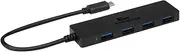 Kingwin USB Hub 4 Port USB C to USB 3.0 Data Hub for Mobile SSD, MacBook, Mac Pro/Mini, iMac, Chromebook, Surface Pro, USB Flash Drives, Notebook PC, XPS, and More [Ultra Slim]