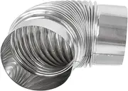 Stainless Steel Chimney Elbow Flexible Air Pipe Vent Hose Kitchen Chimney Flue Ventilation