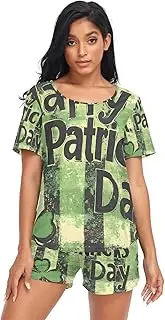 [RPLIFE] St. Patrick's Day Pajama Set for Women, Lounge Sets for Women, St. Patrick's Day, Small