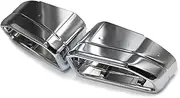 Car Stainless Steel Exhaust Tip Square Exhaust Tip Compatible For BMW X3 LCI G01 30i Ix EX X4 LCI G02 30iX Muffler Tip Nozzle(Siver)