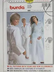 Burda Sewing Pattern 8359 Misses Loose Fitting Blouse Size 8-20 Uncut