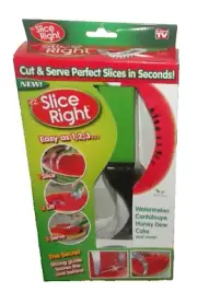 Slice Right Watermelon...Cantaloupe...Honey Dew...Cake Cutter