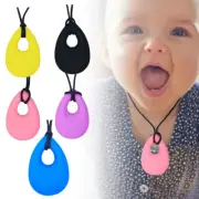 Tear Drop Pendant Chew Necklace Sensory Chewelry Teething Toy Kids Autism ADHD