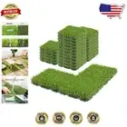 Luxury Interlocking Artificial Grass Tiles 12" for Stylish Indoor/Outdoor Spaces