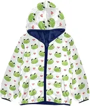 [Caihoyu] Girls Sherpa Lined Hoodie Fleece Baby Boy Clothes Kids Outerwear Boys