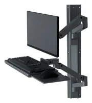 Ergotron Wall Mount for Keyboard, Monitor - Dark Gray (45-696-293) (45696293)