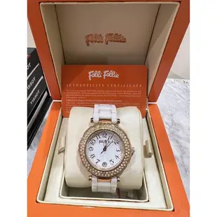 Folli Follie 白色陶瓷手錶 （機場購入）原價1萬多 新竹可面交
