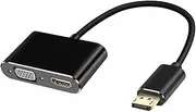 DisplayPort to VGA+HDTV Converter Computer Monitor Adapter Cable DP Docking Station Dual Screen with Display Converter Computer Spare Parts Parts