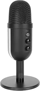 USB Gaming Microphone, RGB Streaming PC Microphone with Gain Control, Podcast Microphone for Live Streaming, YouTube, Recording, Video Conferencing, Gifts