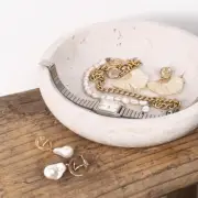 Travertine decorative bowls for home decor. Key bowl for entryway table in a ...
