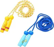 2Pcs Jump Ropes for Handles Durable Skipping Ropes for Exercise and Fitness for Boys and Fun Outdoor Activity