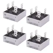 4Pcs KBPC5010 Bridge Rectifier AC to DC 1000V 50A Full Wave Single