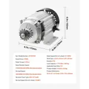 750W 48V Brushless DC Motor Kit 2700rpm Upgraded Controller for E-Bike Scooter