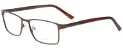 Calabria Enhance 4172 Rectangular Reading Glasses +1.50 Matte Brown Men