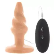 Shots Toys Bottom Line 5" Vibrating Butt Plug Rubber Sex Toy