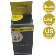 GuardHouse Box of 10 1.54" 39 mm Coin Capsule Holder Fit 4 US Silver Round