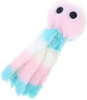 YARNOW Rainbow Plush Octopus Cat Toy Interactive Chew Toy for Cats and Small Dogs Stuffed Animal Octopus Shape