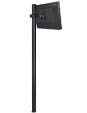 Atdec Spacedec Display Donut Pole 1150mm Black - Single monitor or POS display m