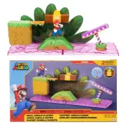 Super Mario Toy Figure Playset With Interactive Platforms And 2.5 Inch Mario