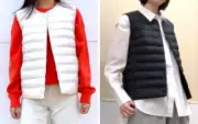 UNIQLO Pufftech Compact Vest Women's 2 Colors Off White Black XS-3XL Storage bag